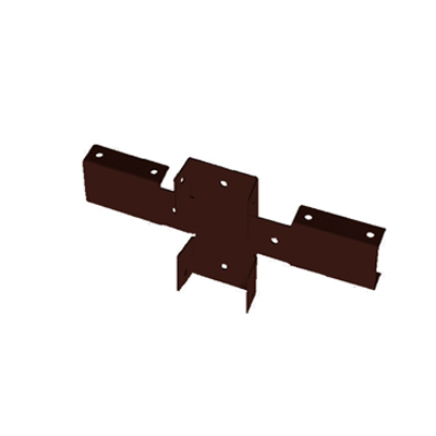Кронштейн МЕГАСТИЛ оцинкованный для столба 60х60мм ПЭ, 0,4, цвет шоколад.jpg